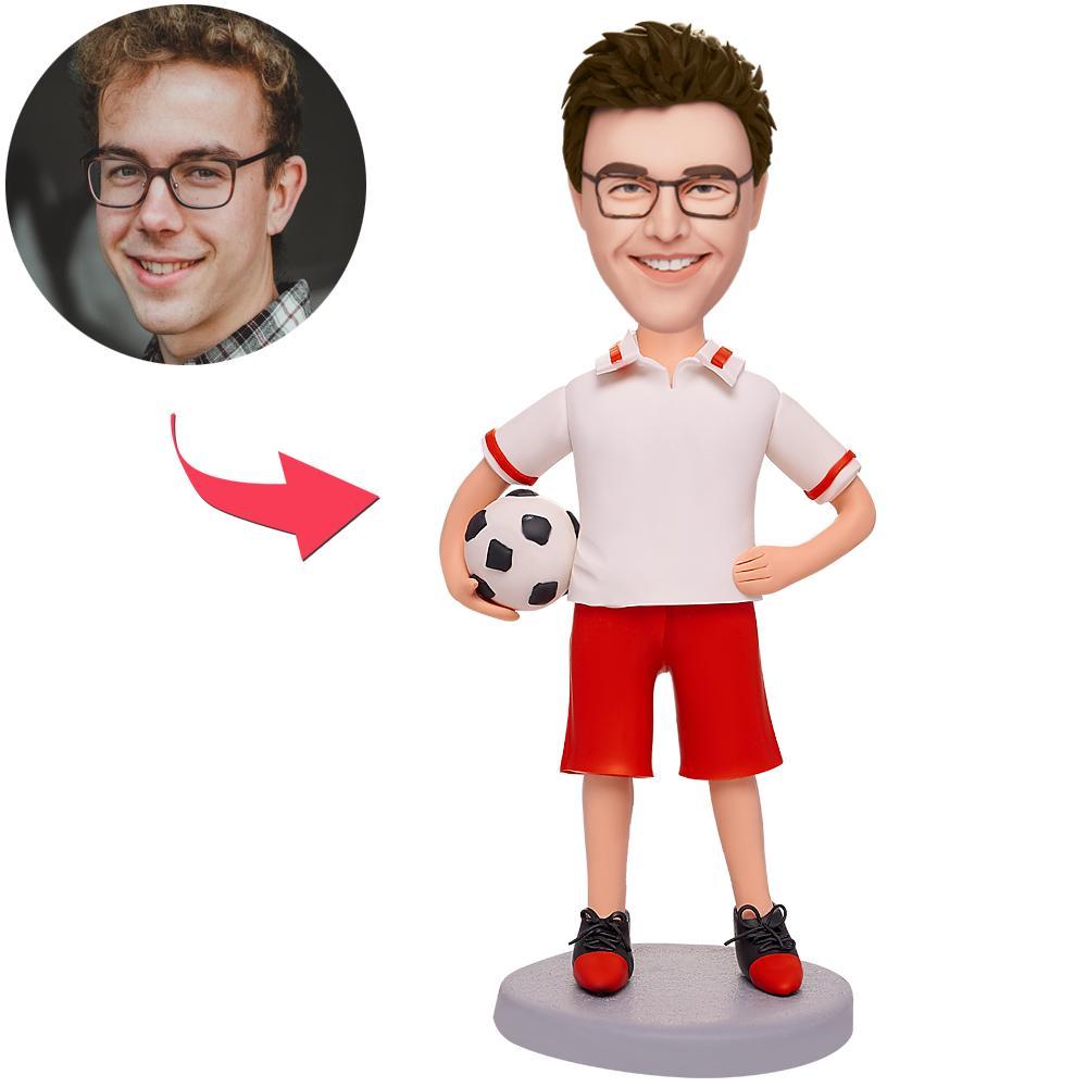 Male Football Player Bobblehead - Personalized Gift