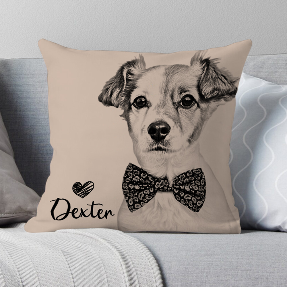 Pillow Cover Custom Dog Pillow Picture Cushion With Name