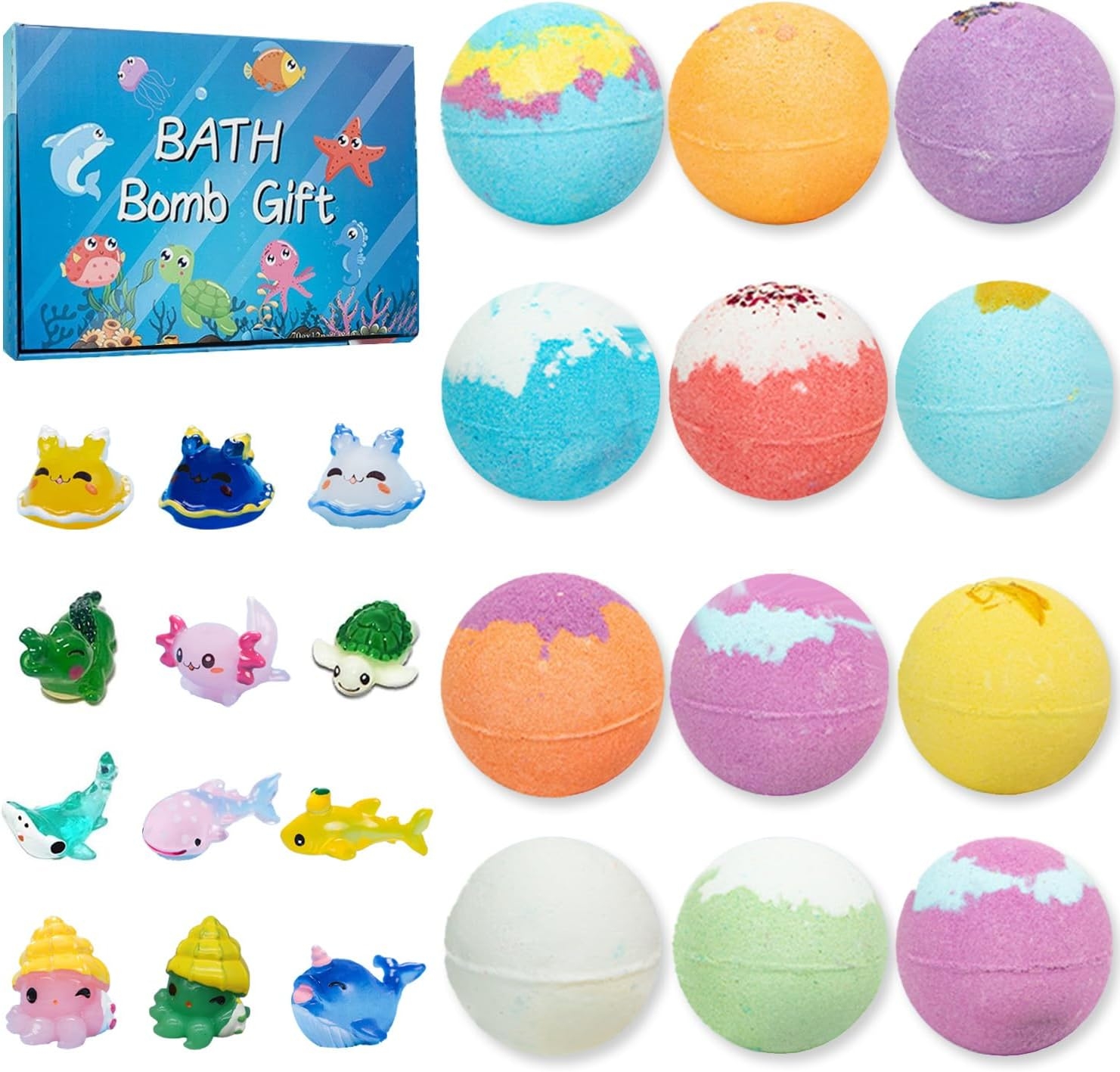 Sea Surprise Bath Bombs for Kids Fizzy Bubble Bath Bombs Surprise Ocean ...